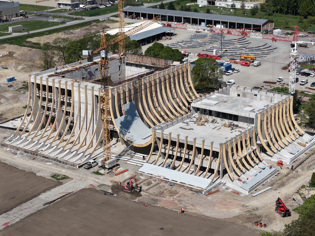 Fotografía del proceso constructivo.